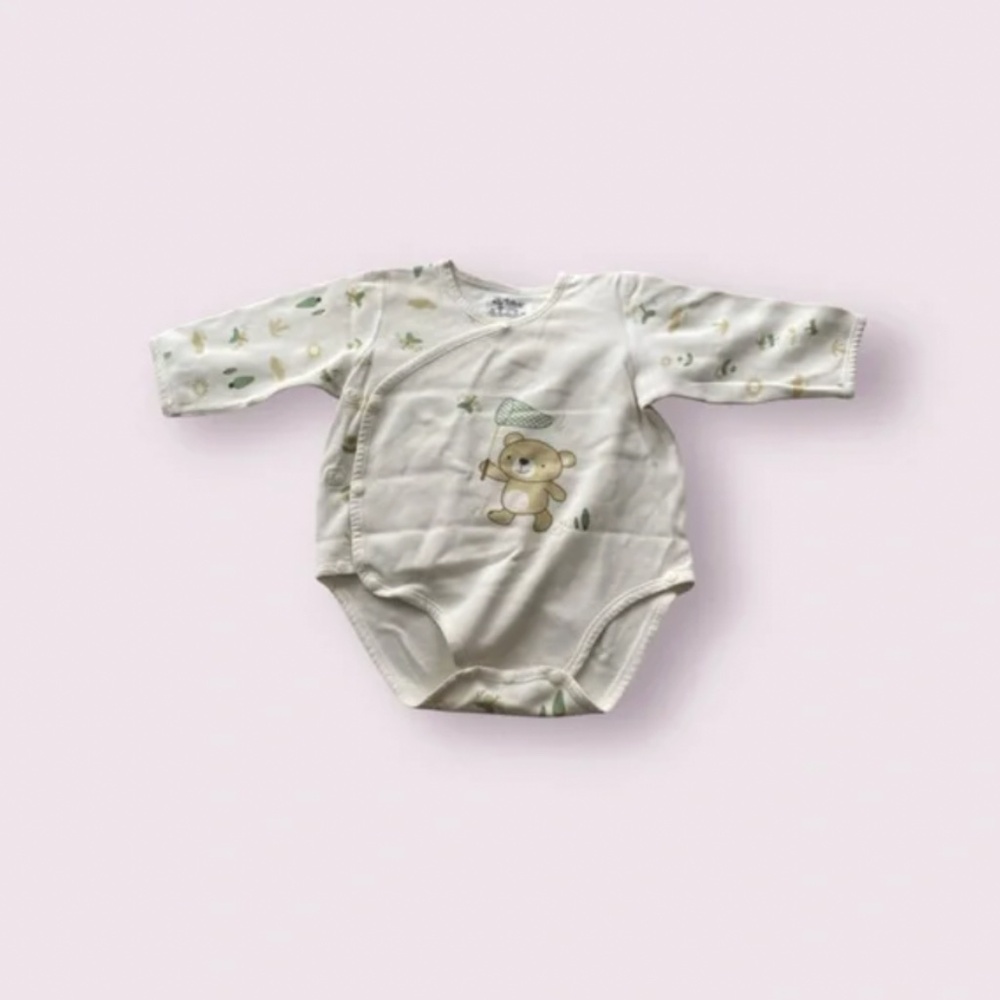 Baby Cotton Nature Bear Onesie